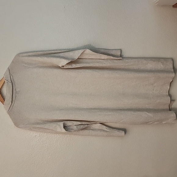 A New Day Heather Oat Long Cardigan - Picture 10 of 14